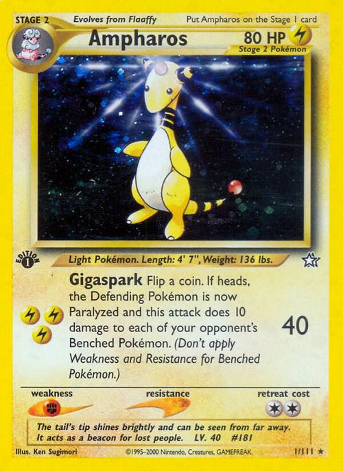 Ampharos 1/111 - Neo Genesis