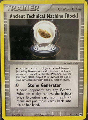 Ancient Technical Machine Rock 85/101 - EX Hidden Legends