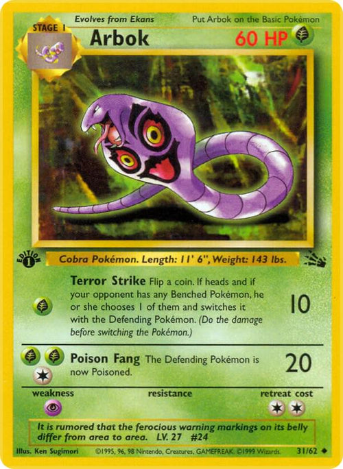 Arbok 31/62 - Fossil Set