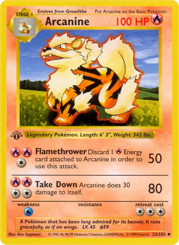 Arcanine 23/102 - Base Set