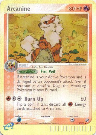 Arcanine 15/100 - EX Sandstorm