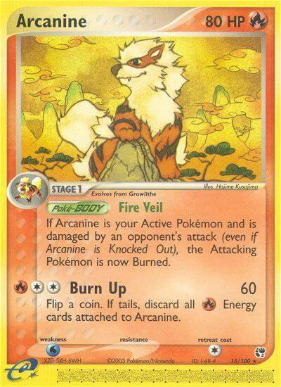 Arcanine 15/100 - EX Sandstorm