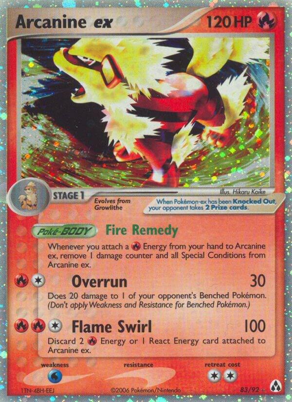 Arcanine EX 83/92 - EX Legend Maker