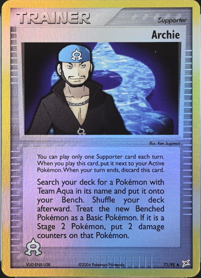 Archie 71/95 - EX Team Magma vs Team Aqua