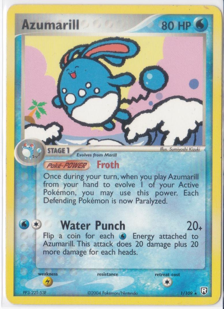 Azumarill 1/109 - EX Team Rocket Returns