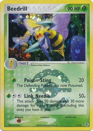 Beedrill 1/112 - EX Fire Red & Leaf Green