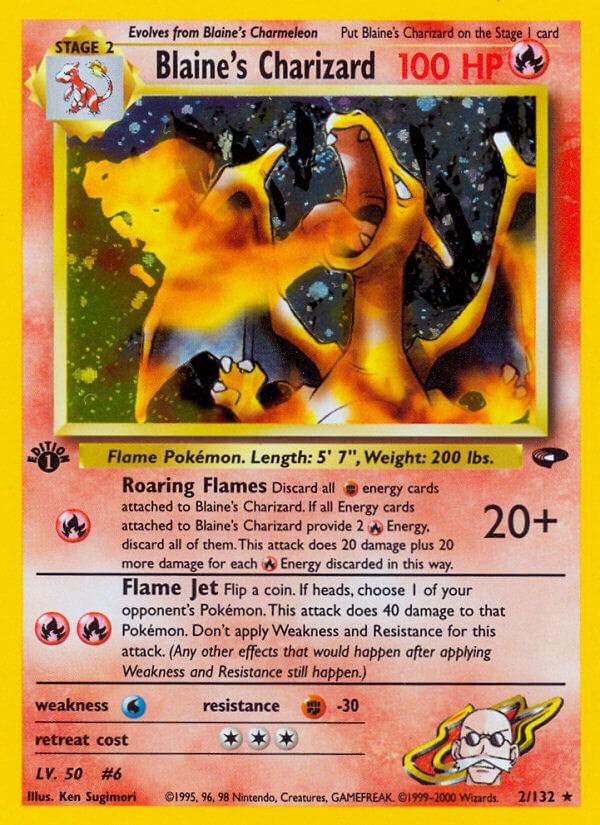Blaine's Charizard 2/132 - Gym Challenge