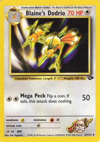 Blaine's Dodrio 32/132 - Gym Challenge