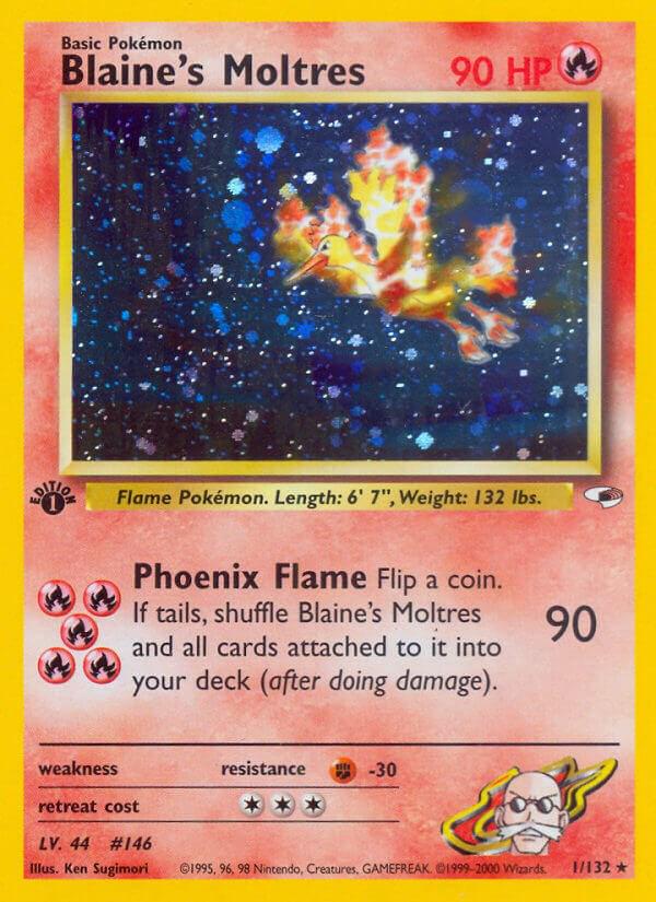 Blaines Moltres 1/132 - Gym Heroes