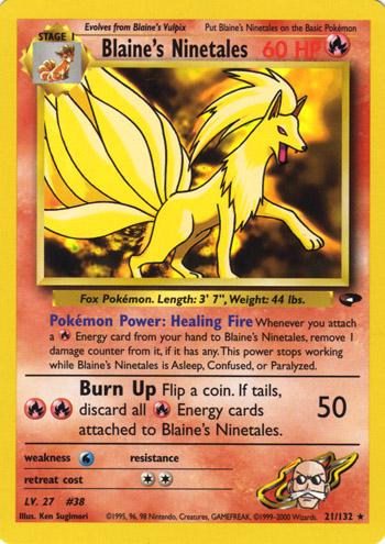 Blaine's Ninetales 21/132 - Gym Challenge