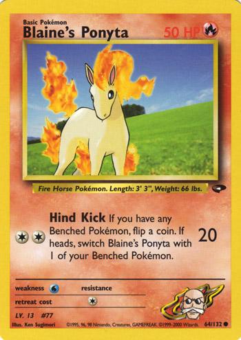Blaine's Ponyta 64/132 - Gym Challenge
