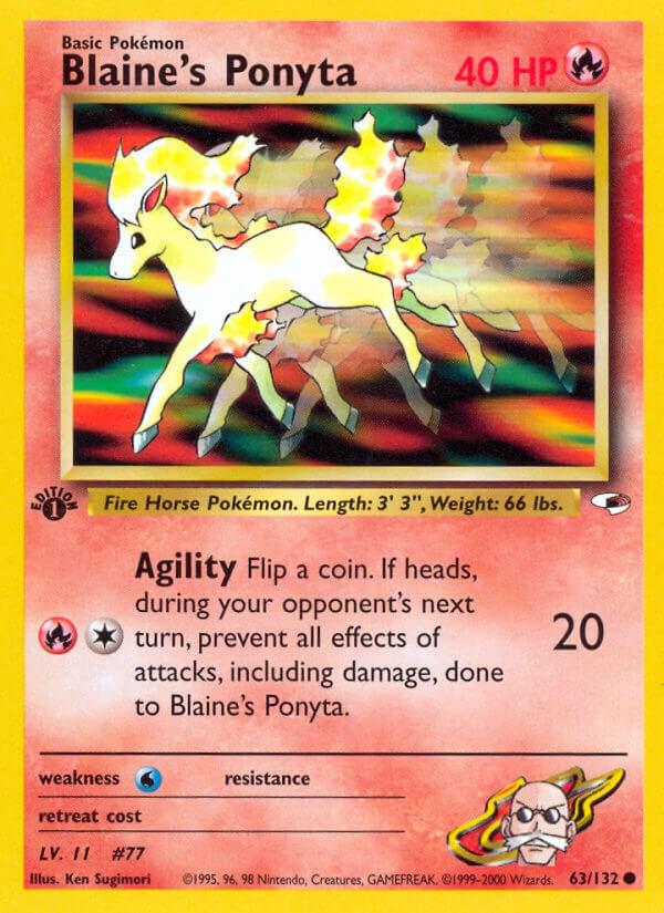 Blaine's Ponyta 63/132 - Gym Heroes