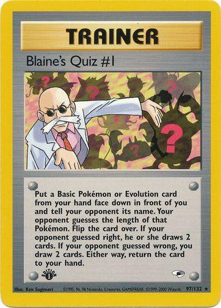 Blaine's Quiz 97/132 - Gym Heroes