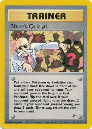 Blaine's Quiz 97/132 - Gym Heroes