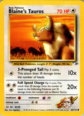 Blaine's Tauros 64/132 - Gym Heroes