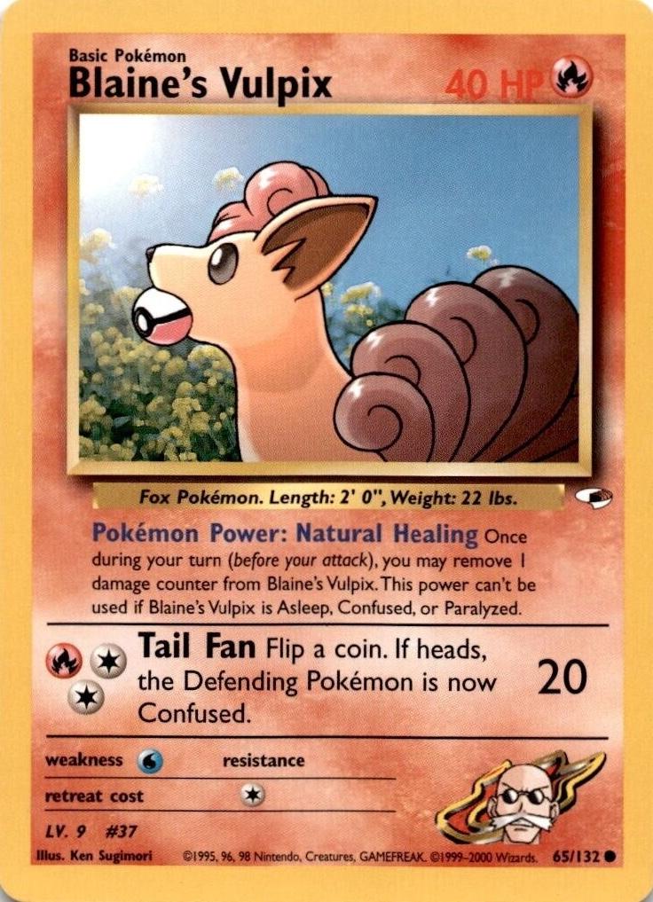 Blaine's Vulpix 65/132 - Gym Heroes
