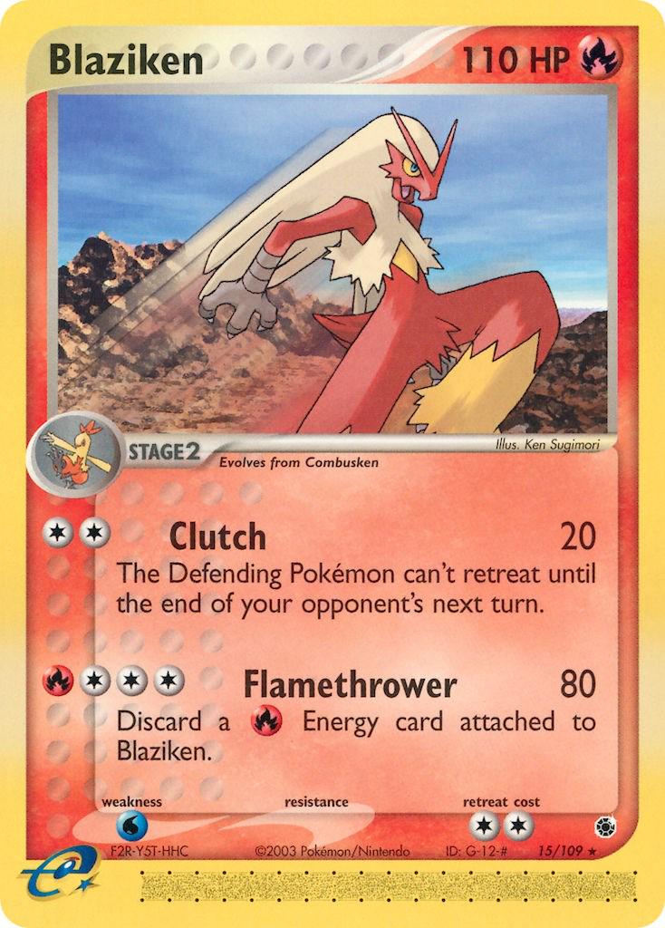Blaziken 15/109 - EX Ruby & Sapphire