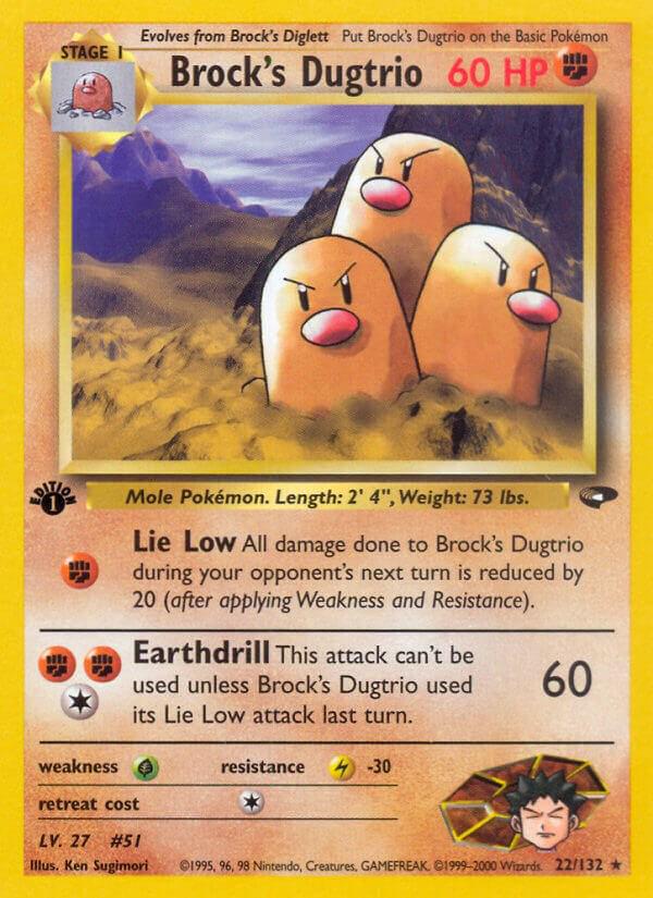 Brock's Dugtrio 22/132 - Gym Challenge