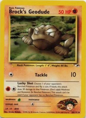 Brock's Geodude 38/132 - Gym Heroes
