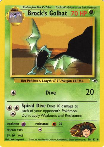 Brock's Golbat 39/132 - Gym Heroes