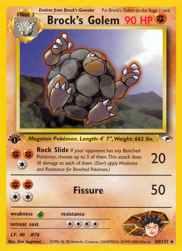 Brock's Golem 20/132 - Gym Heroes