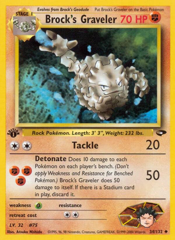 Brock's Graveler 34/132 - Gym Challenge
