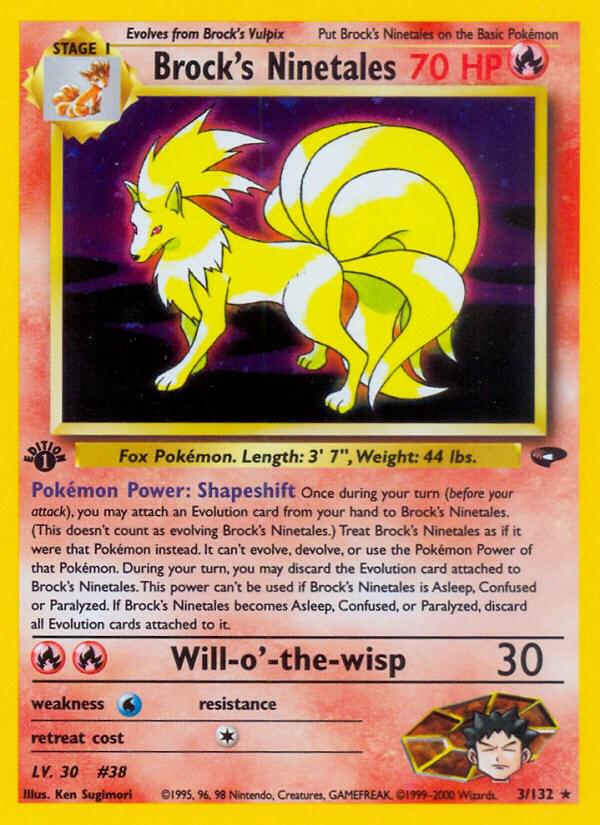 Brock's Ninetales 3/132 - Gym Challenge