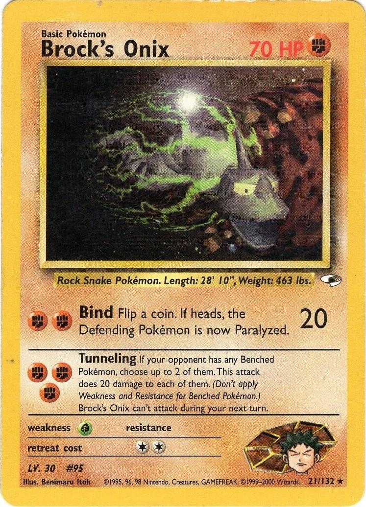 Brock's Onix 21/132 - Gym Heroes