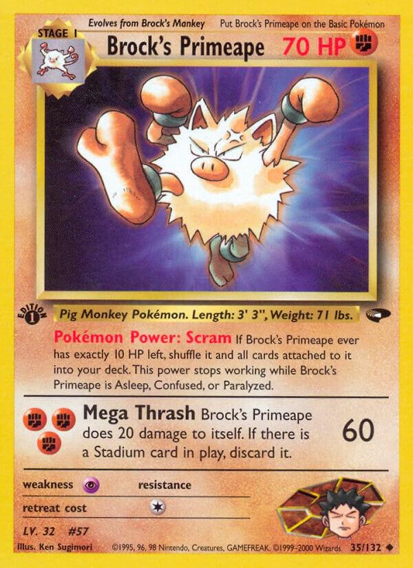 Brock's Primeape 35/132 - Gym Challenge