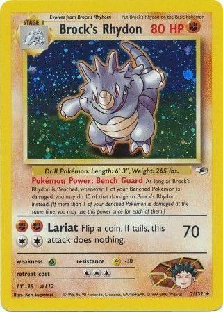 Brock's Rhydon 2/132 - Gym Heroes