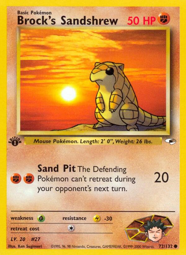 Brock's Sandshrew 72/132 - Gym Heroes