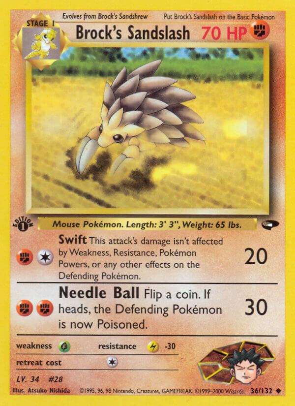 Brock's Sandslash 36/132 - Gym Challenge