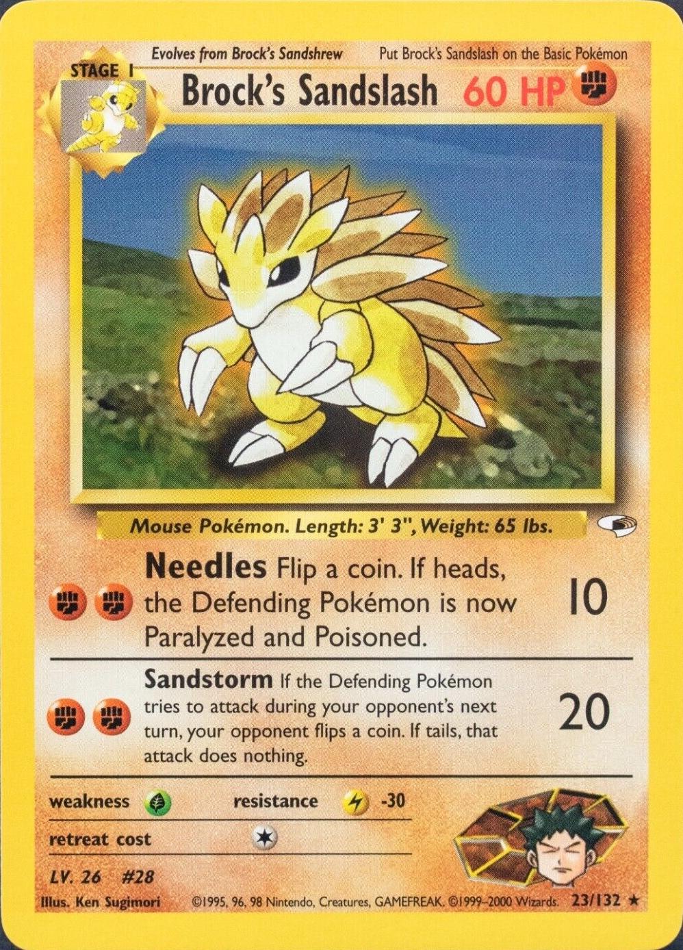 Brock's Sandslash 23/132 - Gym Heroes