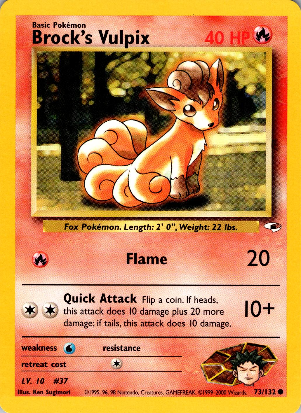 Brock's Vulpix 73/132 - Gym Heroes