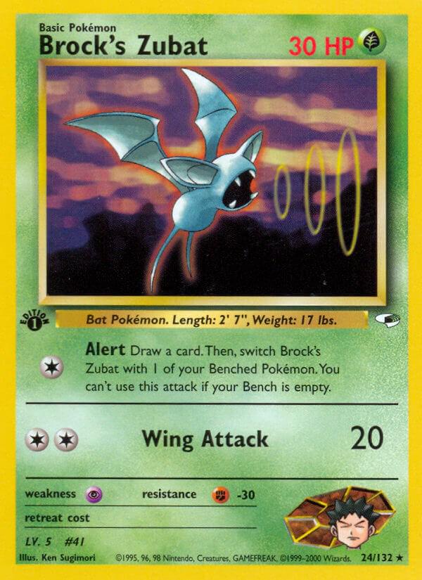 Brock's Zubat 24/132 - Gym Heroes