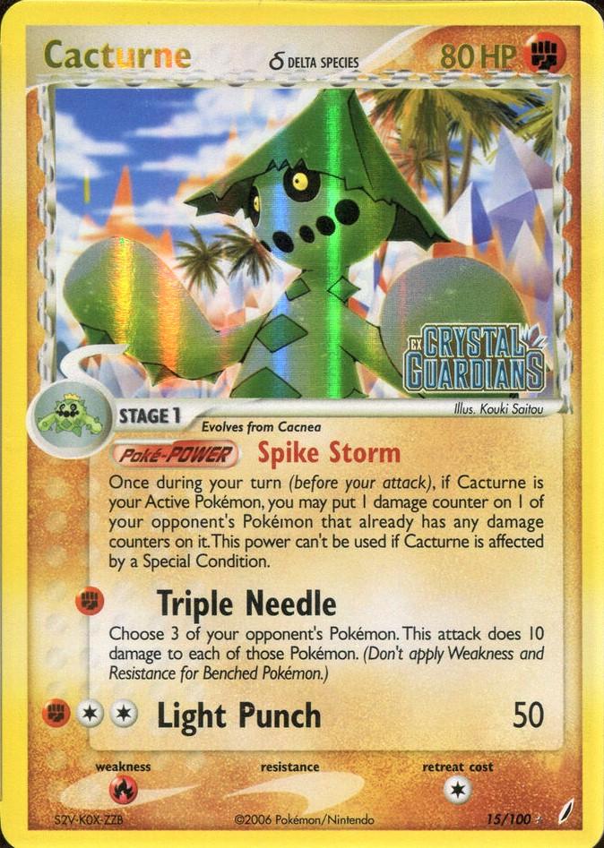Cacturne 15/100 - EX Crystal Guardians