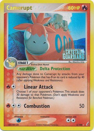 Camerupt 3/100 - EX Crystal Guardians