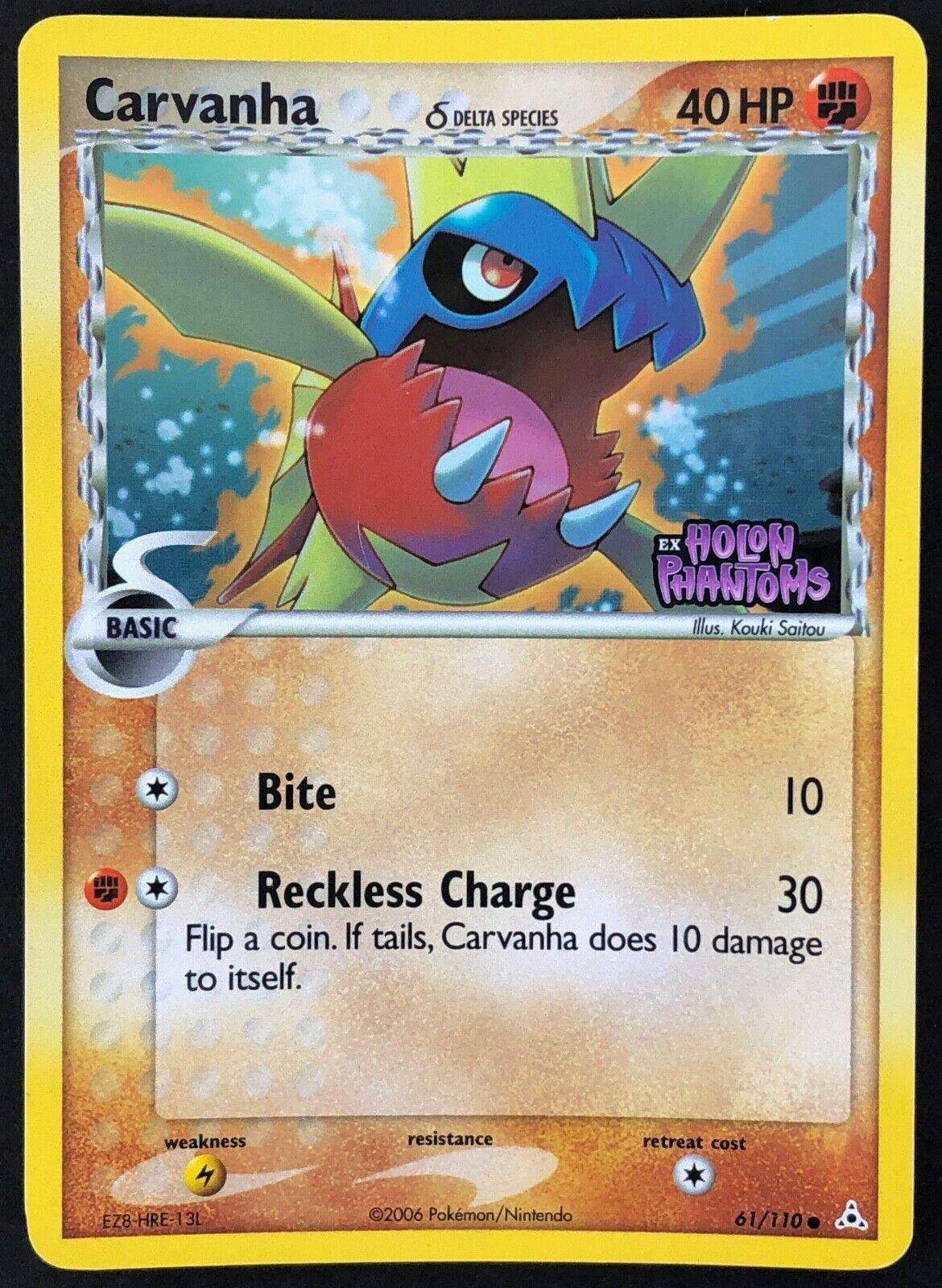 Carvanha 61/110 - EX Holon Phantoms