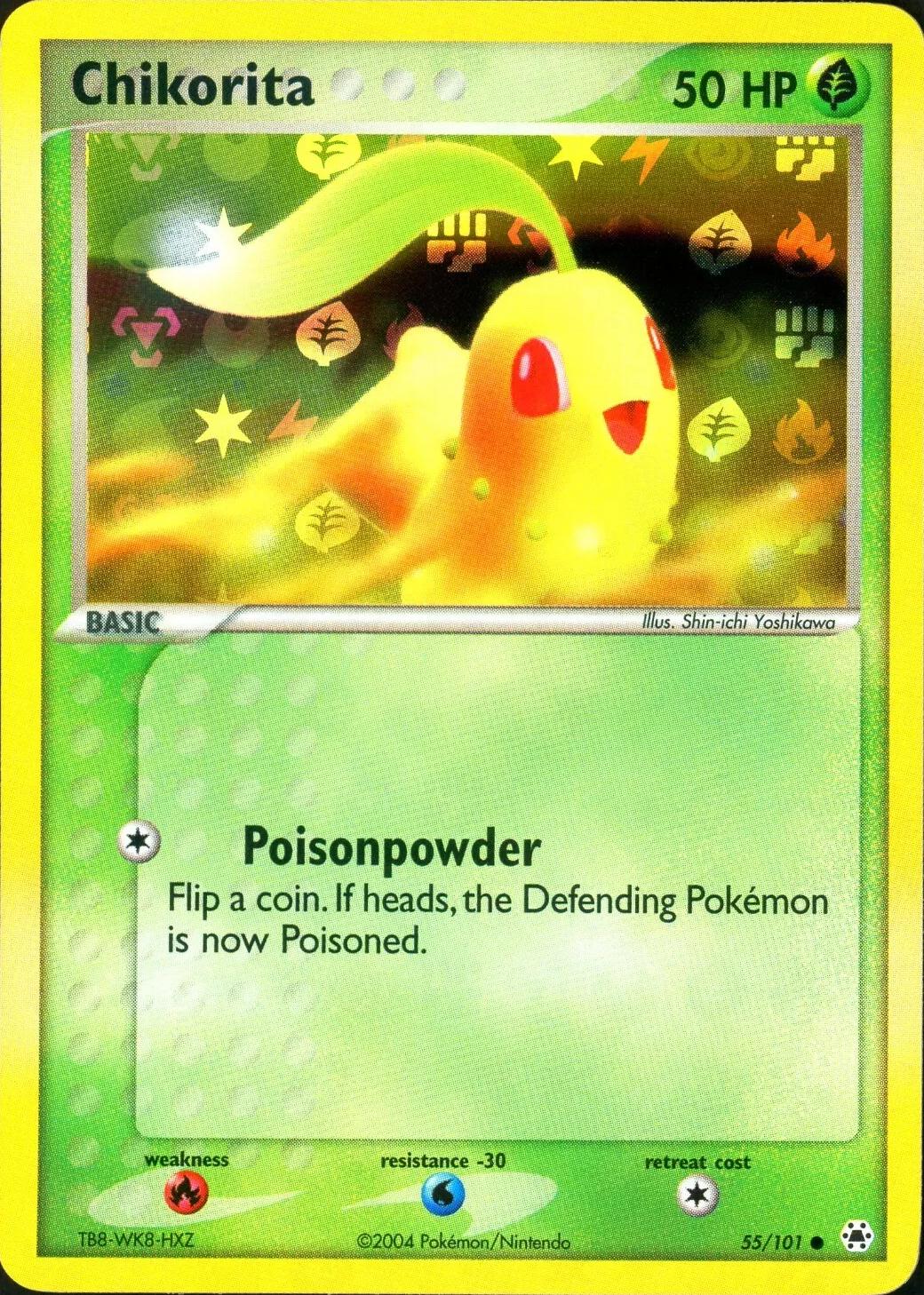 Chikorita 55/101 - EX Hidden Legends