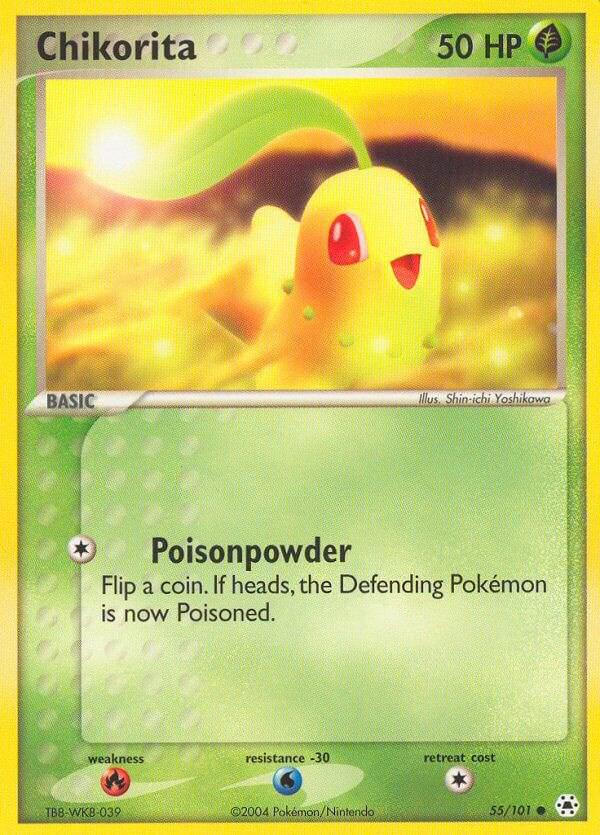 Chikorita 55/101 - EX Hidden Legends