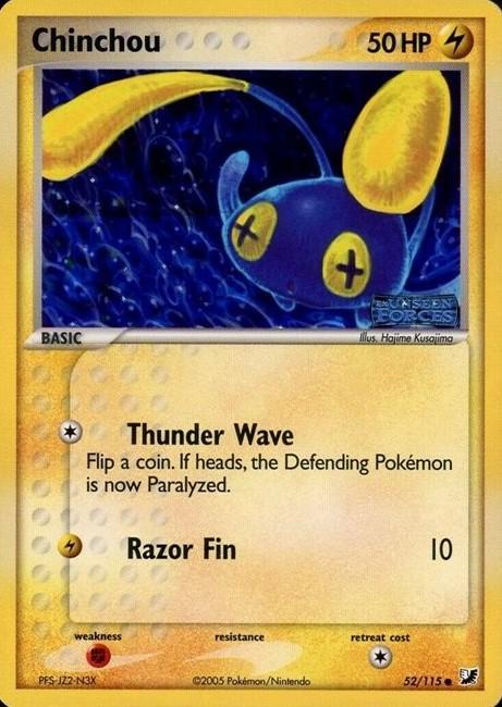 Chinchou 52/115 - EX Unseen Forces
