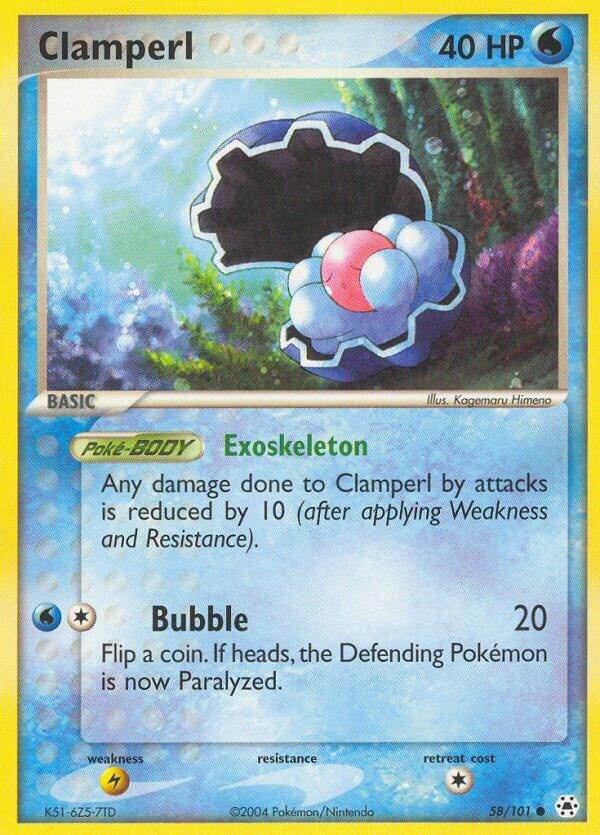 Clamperl 58/101 - EX Hidden Legends