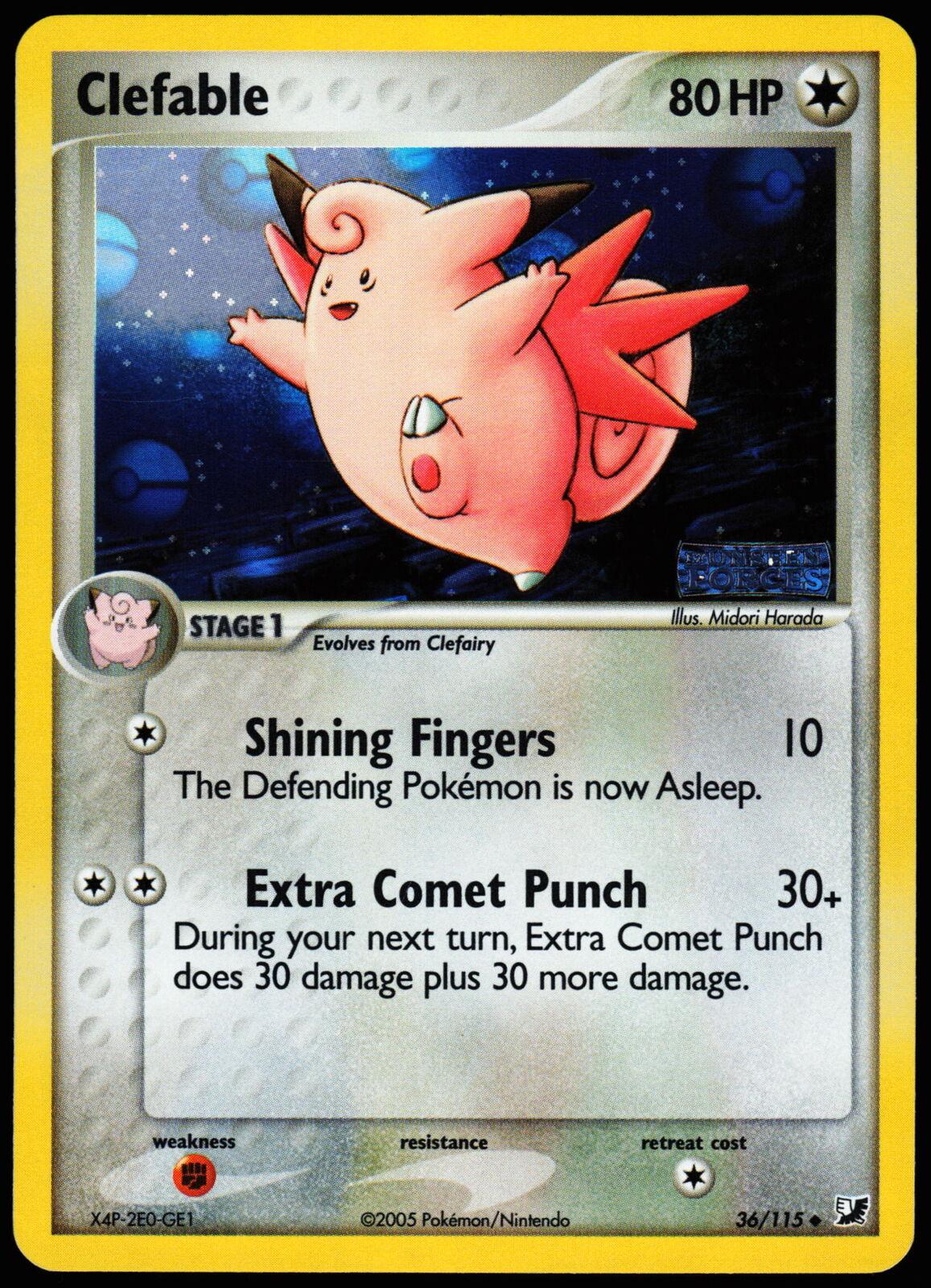 Clefable 36/115 - EX Unseen Forces