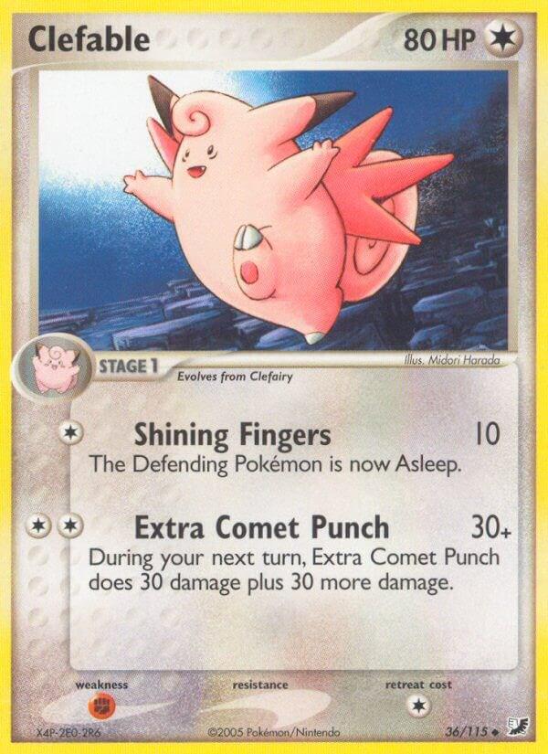 Clefable 36/115 - EX Unseen Forces