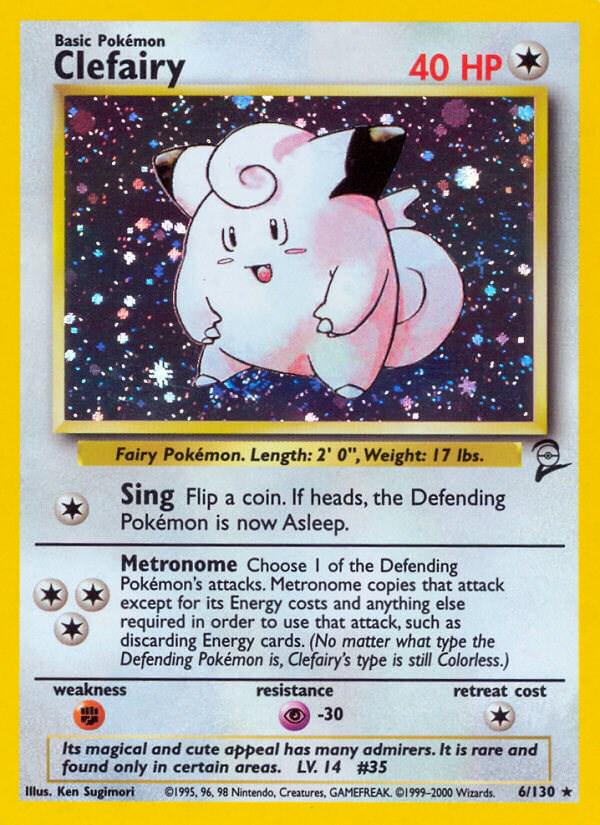 Clefairy 6/130 - Base Set 2