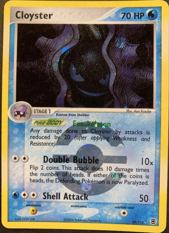 Cloyster 20/112 - EX Fire Red & Leaf Green