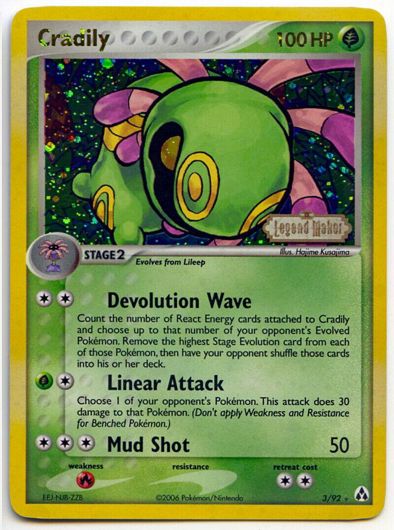 Cradily 3/92 - EX Legend Maker