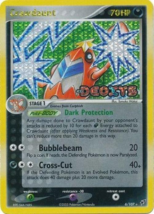 Crawdaunt 6/107 - EX Deoxys