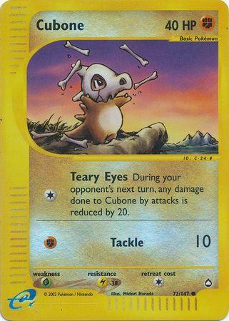 Cubone 72/147 - Aquapolis