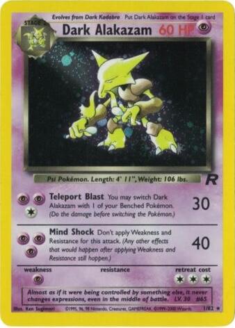 Dark Alakazam 1/82 - Team Rocket